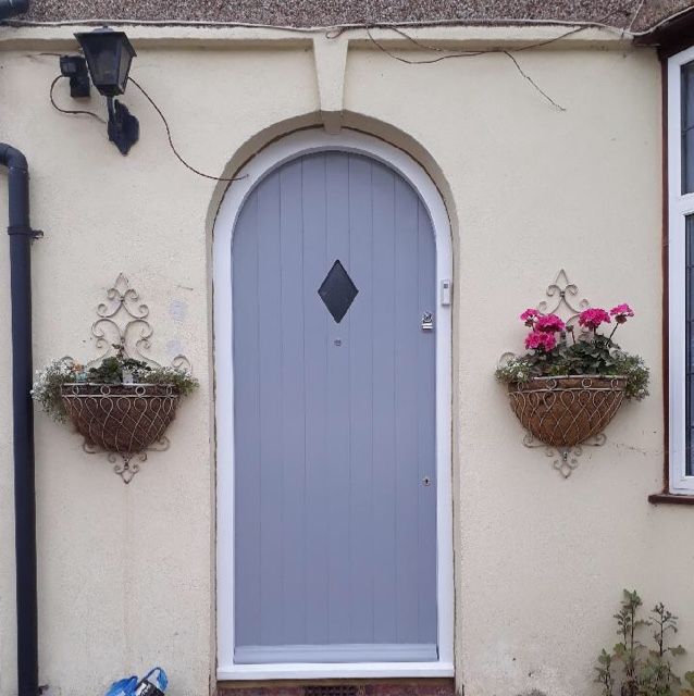 Custom front door installation