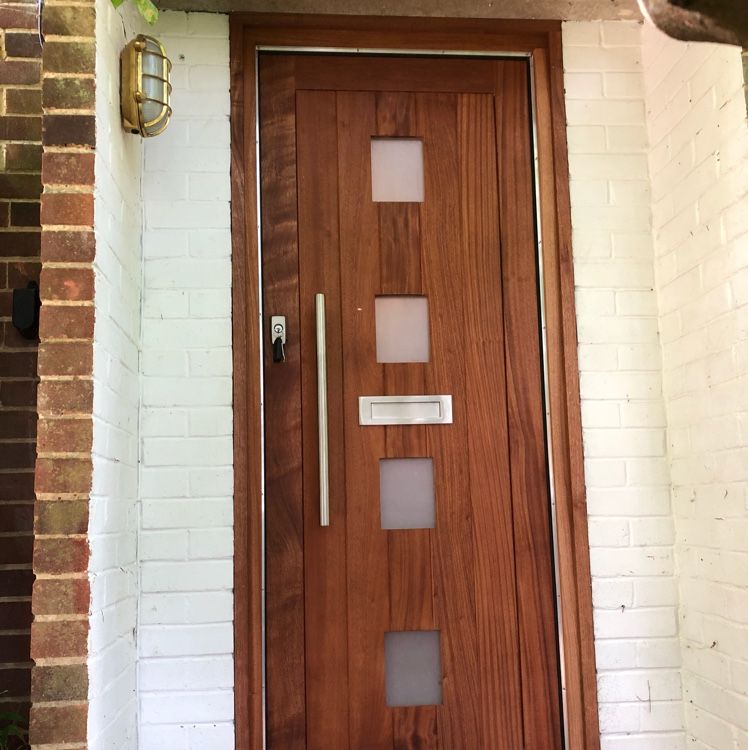 Modern glazed door
